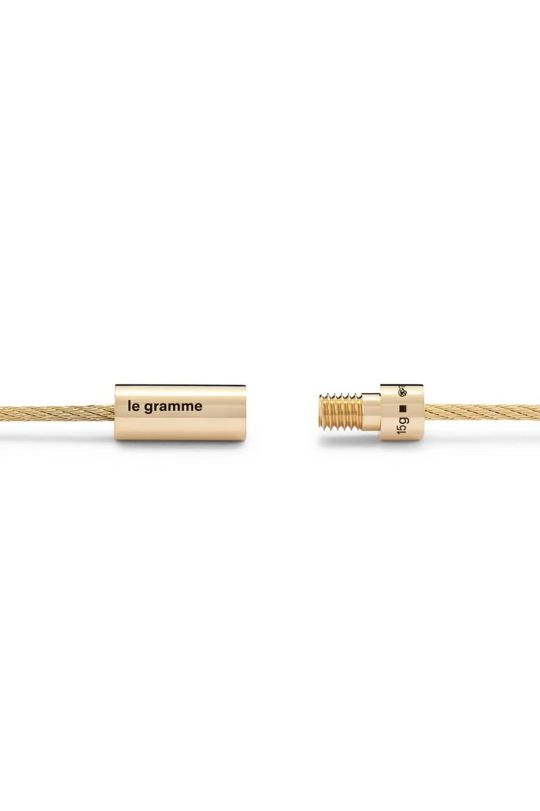 15g Polished Yellow Gold Double Cable Bracelet