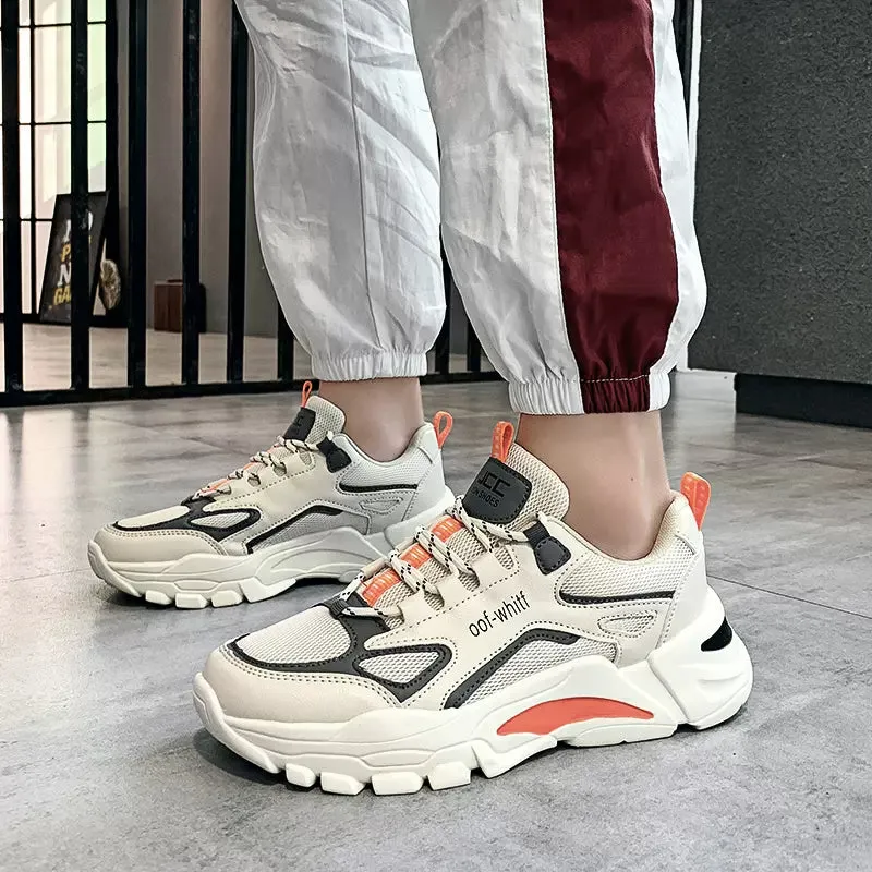 2023 Autumn New Men's Shoes Men's Versatile Sports Casual Shoes Winter Breathable Increased Ins Dad Fashion Shoes