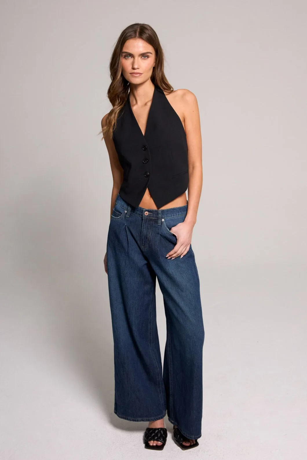 Baggy Dad Jeans - Vintage Indigo