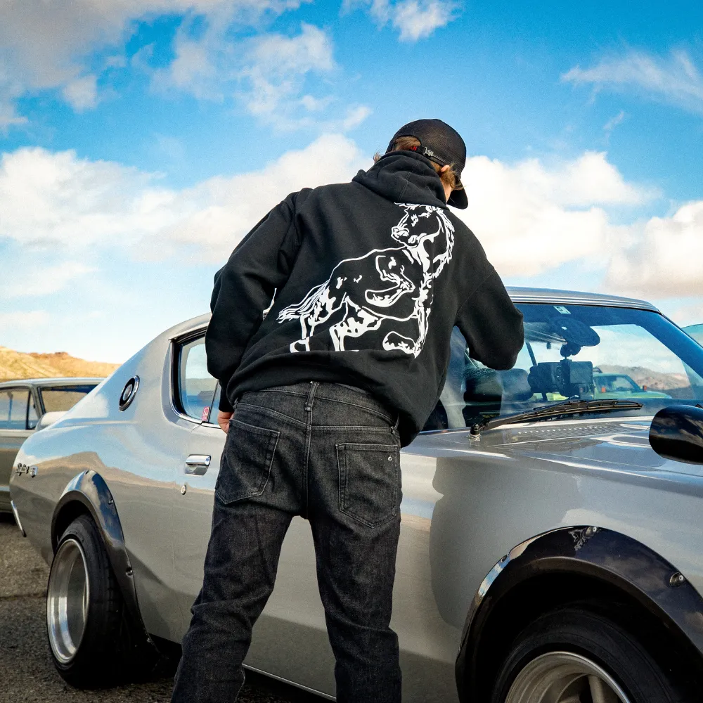 Big Buff Horse Heavyweight Hoodie - Black