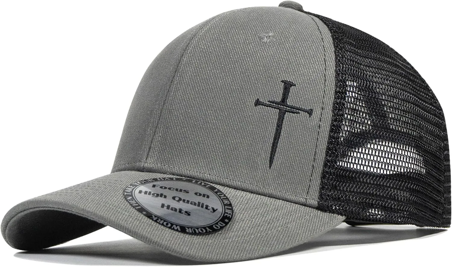 Christian Hats for Men Women,Jesus 3 Nail Cross Hat Christian Religious Gifts for Birthday/Christmas