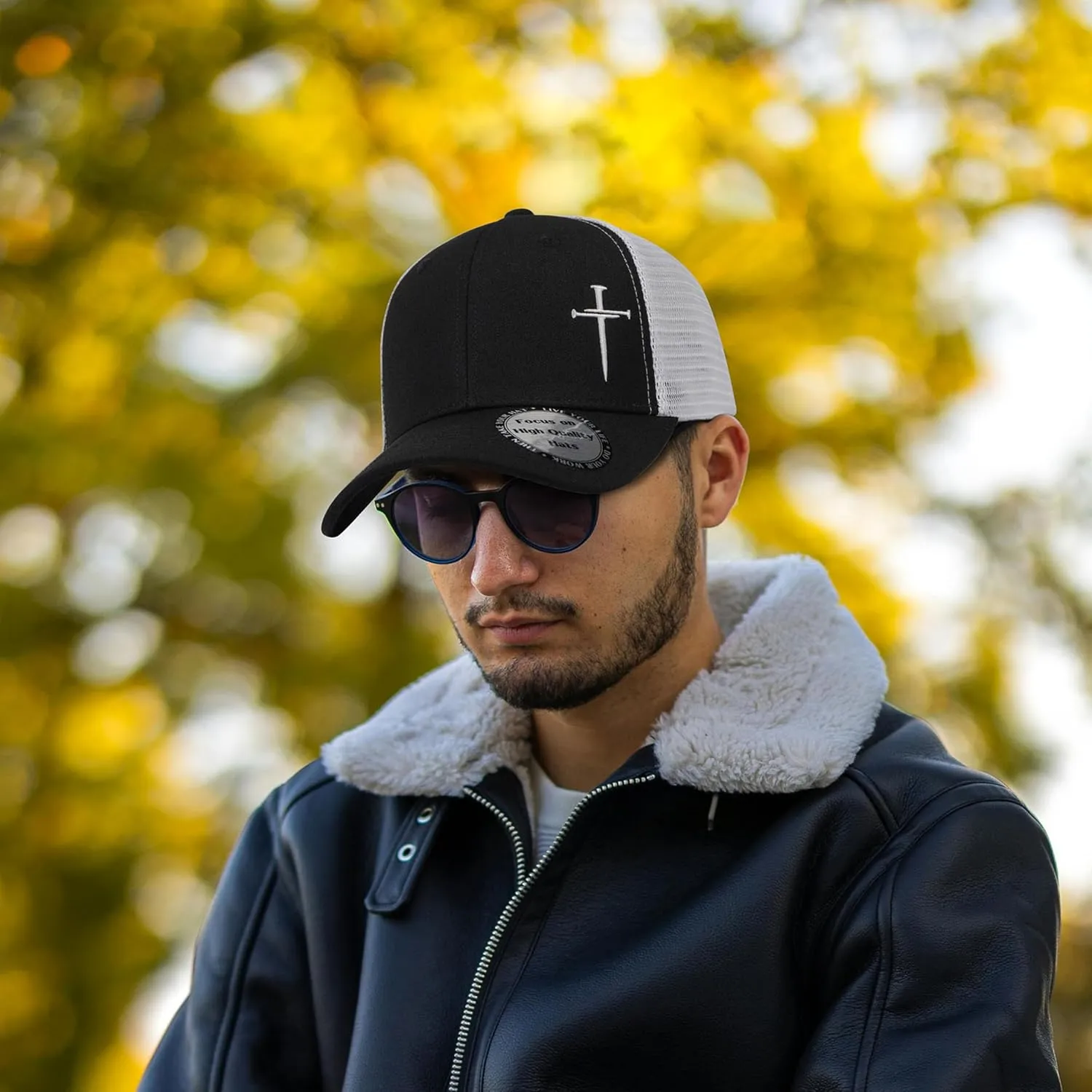 Christian Hats for Men Women,Jesus 3 Nail Cross Hat Christian Religious Gifts for Birthday/Christmas
