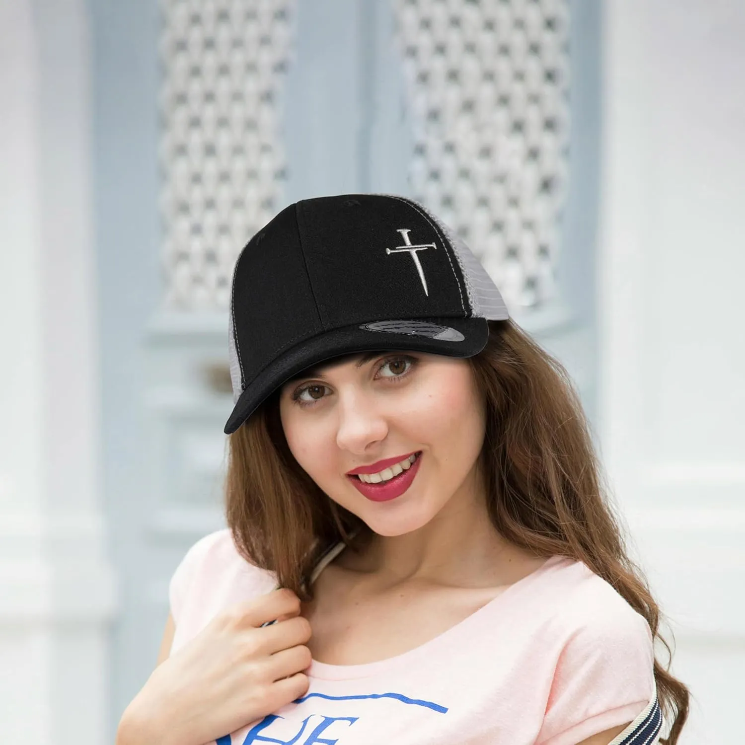 Christian Hats for Men Women,Jesus 3 Nail Cross Hat Christian Religious Gifts for Birthday/Christmas