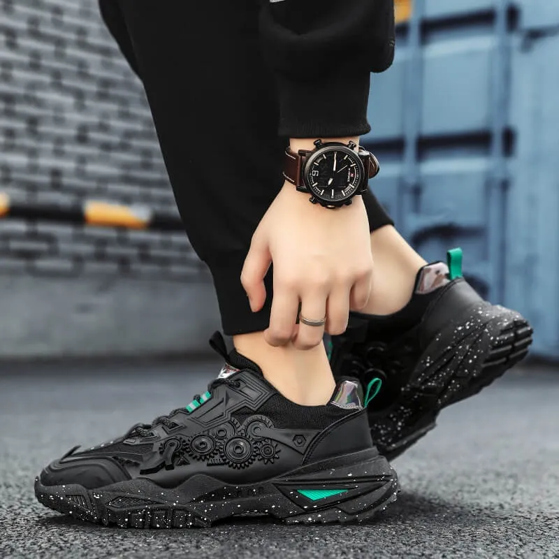 Chunky Mens Shoes - Velzard The Wheels Sneakers