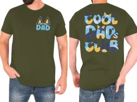 Dad Shirt Men Cool Dad Club T-Shirts Father's Day Tops Daddy Birthday Gift Tees Dads Life Clothes