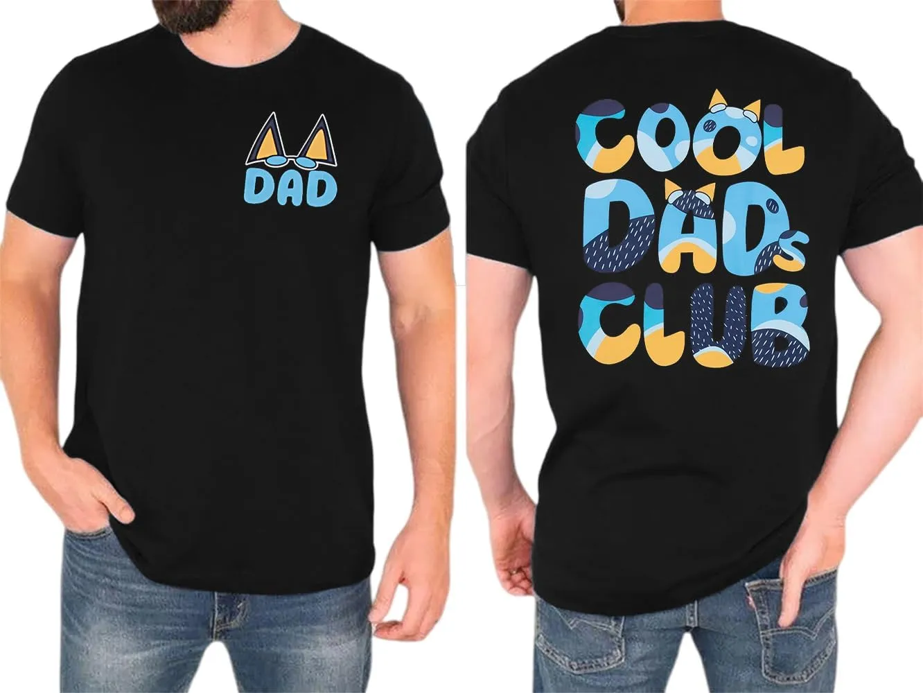 Dad Shirt Men Cool Dad Club T-Shirts Father's Day Tops Daddy Birthday Gift Tees Dads Life Clothes