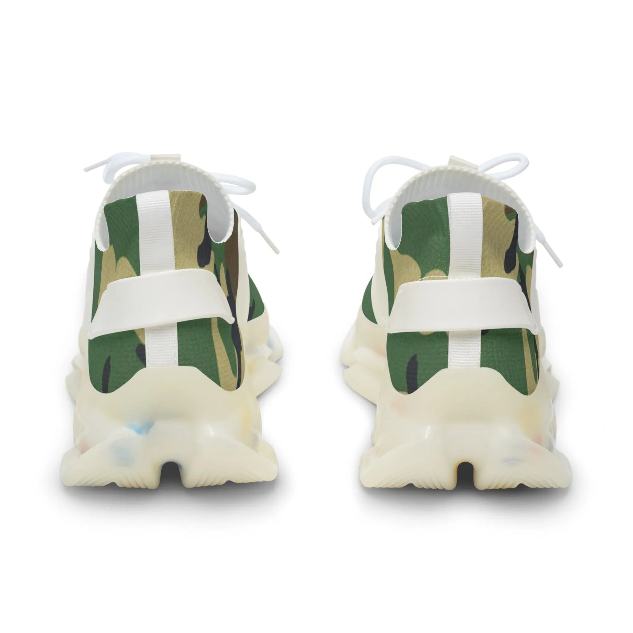 Green Camouflage Men's Mesh Sneakers