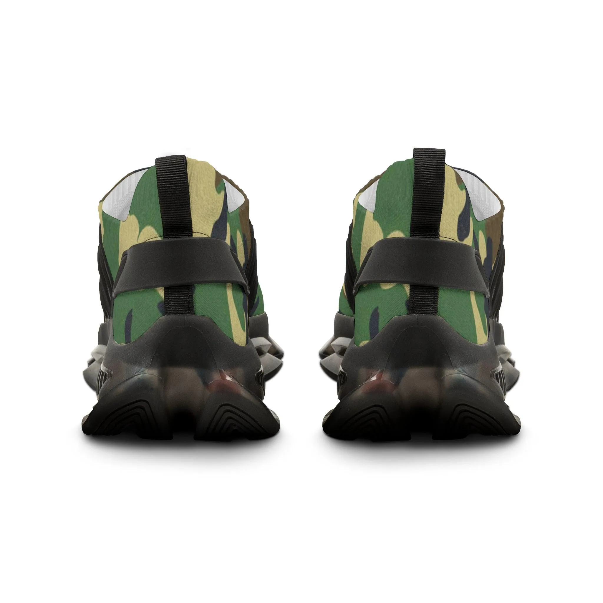 Green Camouflage Men's Mesh Sneakers