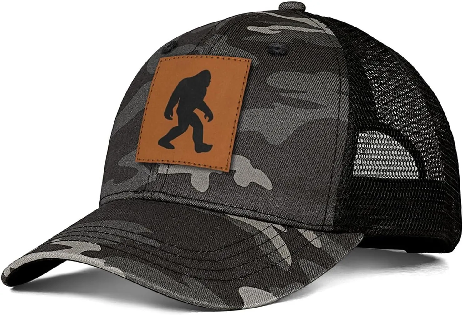Men's Hat Gifts for Dad Husband Grandpa Father's Day Christmas Birthday Gifts Trucker Hat Leather Pattern Baseball Cap