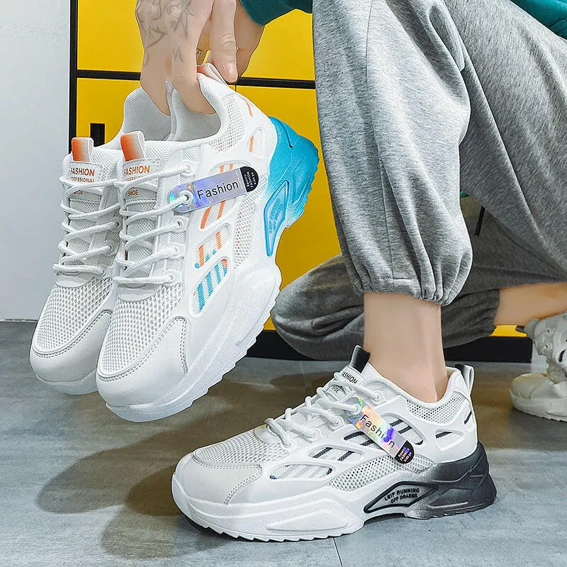 Men's Sports Casual Shoes - Lightweight, Breathable, and Retro Style