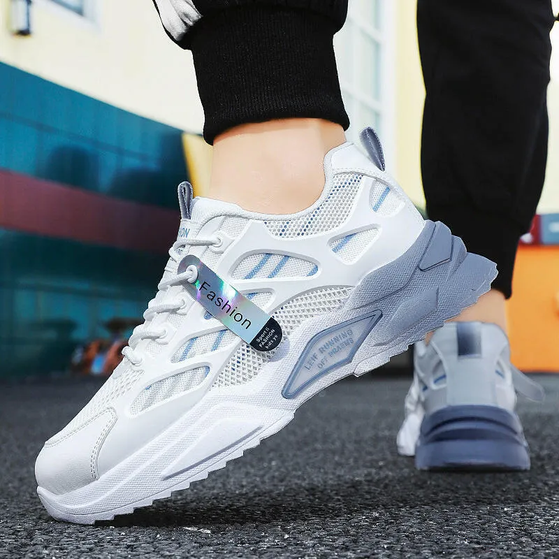 Men's Sports Casual Shoes - Lightweight, Breathable, and Retro Style