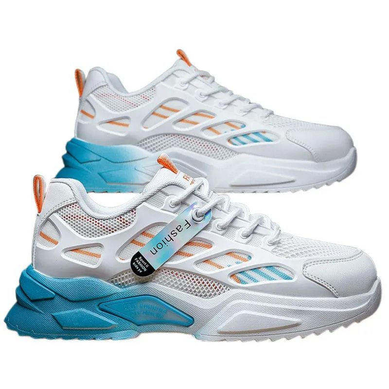 Men's Sports Casual Shoes - Lightweight, Breathable, and Retro Style