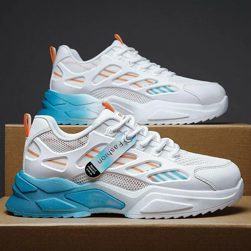 Men's Sports Casual Shoes - Lightweight, Breathable, and Retro Style