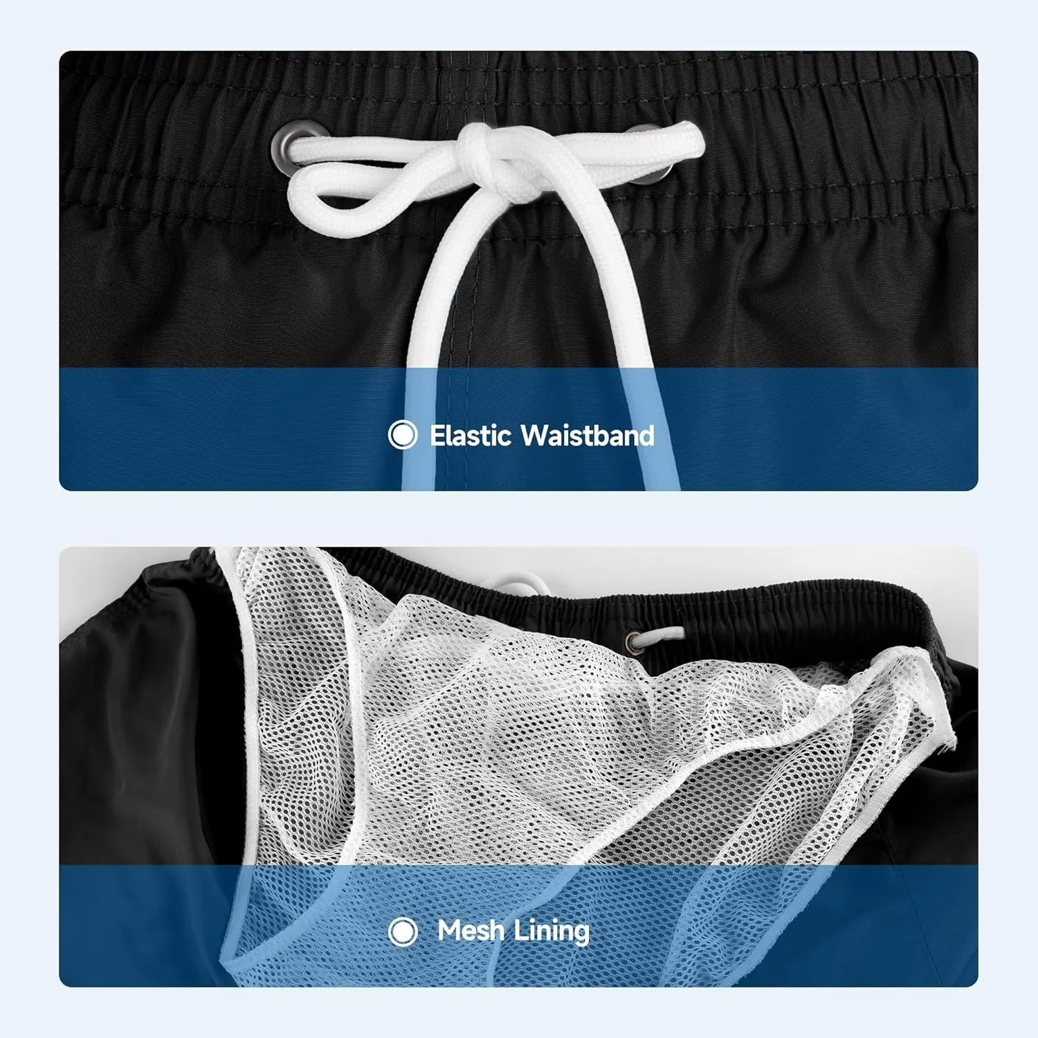 Mens Swim Trunks Swim Shorts Swimwear Quick Dry 7???? Swimming Trunks with Mesh Lining
