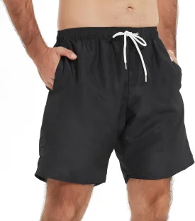 Mens Swim Trunks Swim Shorts Swimwear Quick Dry 7???? Swimming Trunks with Mesh Lining
