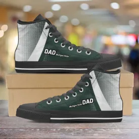 Michigan State DAD Basketball Fan Canvas High Top Shoes