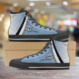 North Carolina DAD Basketball Fan Canvas High Top Shoes