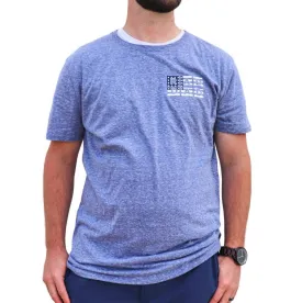 "rad Dad" Short Sleeve Tee In Heather Blue